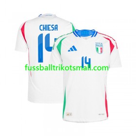 Fußballtrikots Italien Chiesa 14 EURO 2024 Kurzarm Auswärts-trikot kaufen
